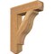 Ekena Millwork Funston Craftsman Rough Sawn Bracket, Western Red Cedar, 4"W x 18"D x 22"H BKT04X18X22FST04RWR - alternate 1